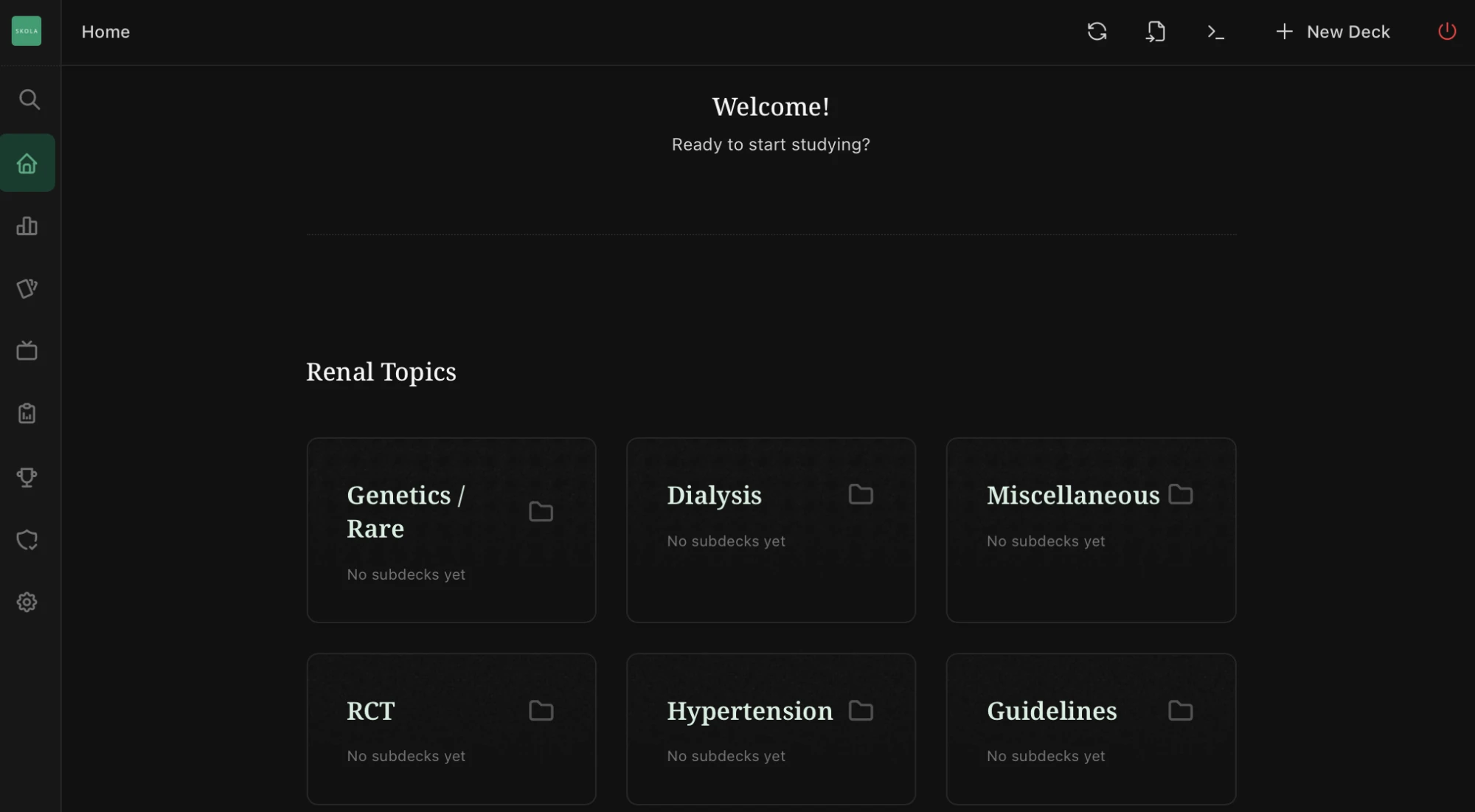 Renal Review home — customised renal topics